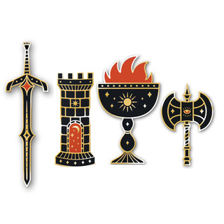 Medieval Enamel Pin Bundle