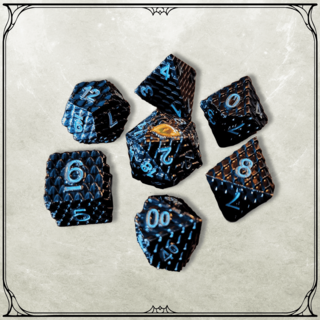 Jet Dragon Metal Dice Set