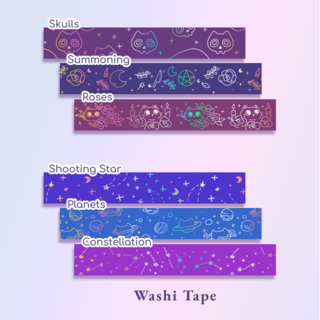 🎃🧹 & 🌟🚀 Washi Tape