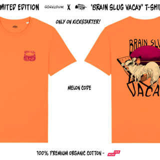 Limited Edition GORKLOUM x RG STUDIOS 'Brain Slug Vacay' T-Shirt