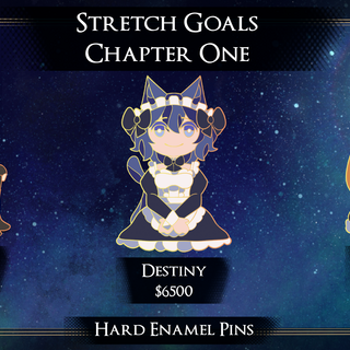 Tristan, Destiny, and Lara Hard Enamel Pins