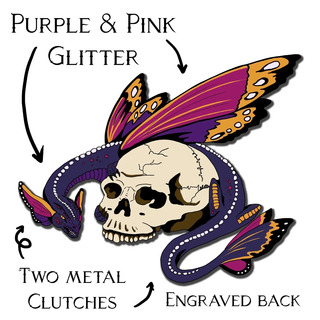 Fairy dragon - Gilded pin