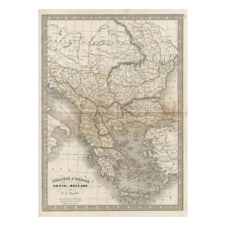 1838 ORIGINAL MAP - 12 - TURKEY AND EASTERN EUROPE