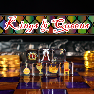 Large (19mm) D6 Dice Set - Kings & Queens