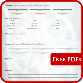Character Sheet Templates