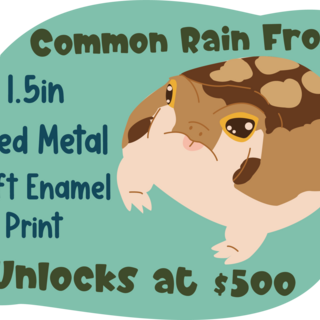 Common Rain Frog Dyed Pin