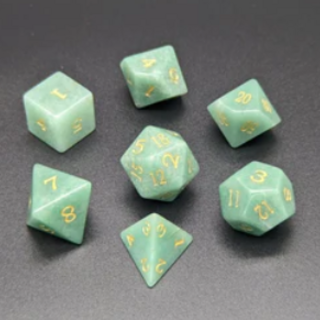 Aventurine - Gemstone Dice Set