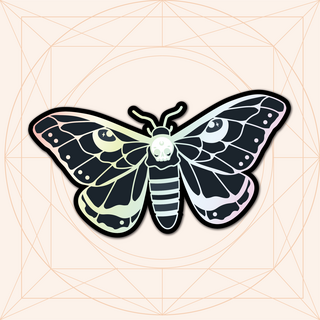 Death Moth Holographic Sticker