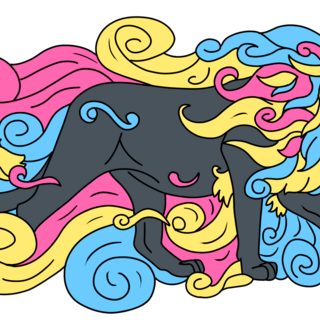 Pansexual lion pin!