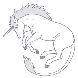 Gray Stallion Enamel Pin
