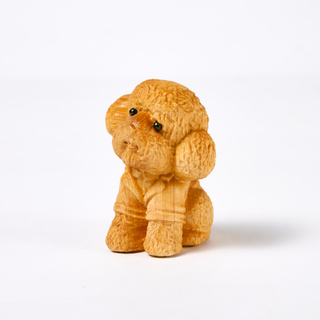 Kebo Carved Wooden Toy Poodle