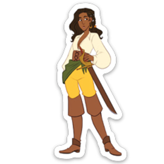 "Mikayla / Pirate Queen" Sticker*
