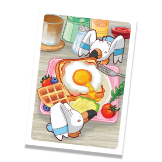 Seaside brunch mini print