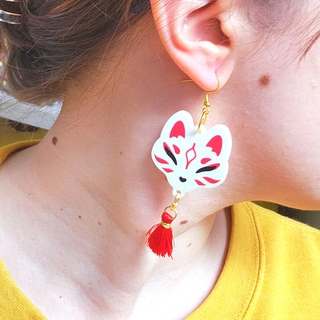 Kitsune Earrings