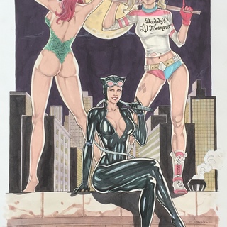 Bad Girls of Gotham (Original painting)