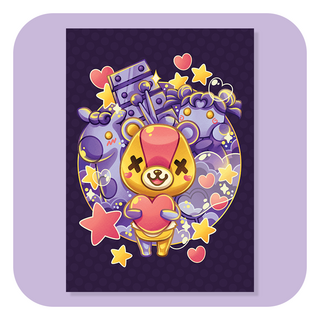 Animal Crossing Stitches A4 Print