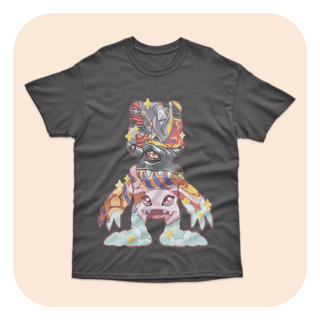 T-Shirt - Magical Silhouettes - Digimon - Agumon