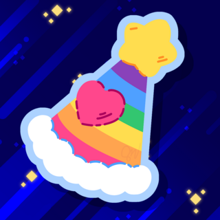 Clown Hat Sticker