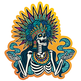 Aztec God- Lord Mictlantecuhtli Sticker
