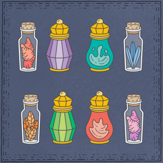 Apotheca Potion or Ingredient Mini Pin