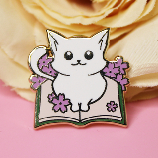 Cats x Literature Mini Pin