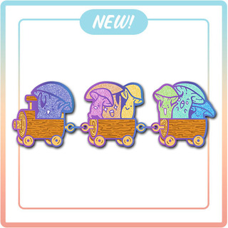 "Shroomie Backer Train" Enamel Pin