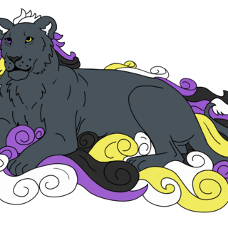Non-binary lion pin!
