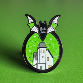 Bat Frame Beetlejuice Pin