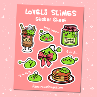 Slime Sticker Sheet