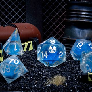 Nuclear Dice: Gamma Glint Dice (Blue)