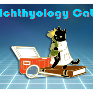 Ichthyology Cat Pin