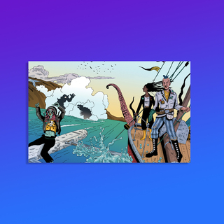 Exclusive signed A5 Art Print, signed by Daniel Locke and David Blandy