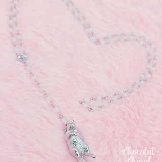 Moonstone Cat Memories Necklace