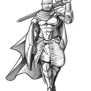 Commission, Black & White, Full Body