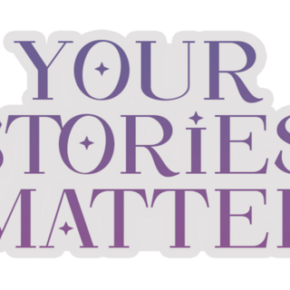 Your Stories Matter Sticker: Upper Case (US, Canada, & Mexico Shipping Only)