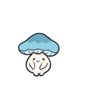 Blue Cap Mushroom Buddy