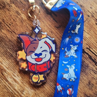 Laika Keychain Lanyard