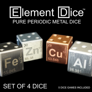 Element Dice 1 (Copper, Iron, Zinc, Aluminum)