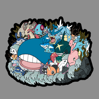 4" Wailord Deluxe Pin