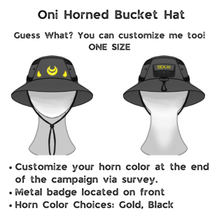 Oni Horned Bucket Hat