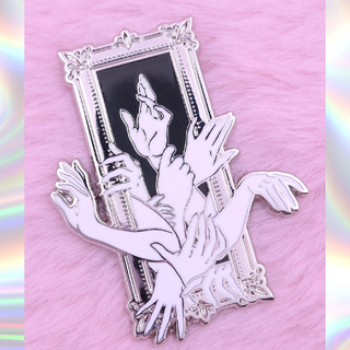 Ghost Hands Enamel Pin
