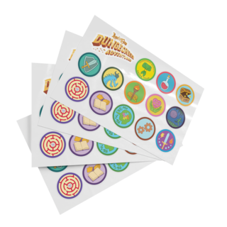Dungeoneer Adventures Badges Sticker Sheets