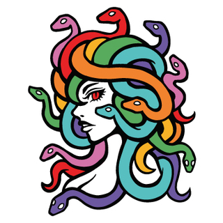 Rainbow Medusa pin *Pride Month Restock*