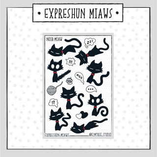 Expreshun Miaws Sticker Sheet