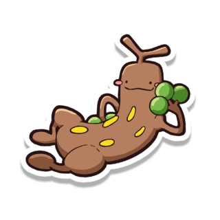 Lazy wood sticker