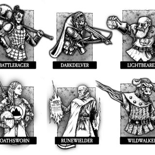 Heroic Deeds RPG Character Folios (6x Wiro Bound A5)