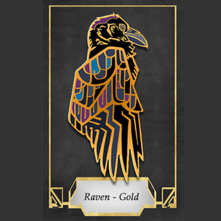Raven - Gold Pin