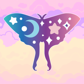 Mini Lunar Moth Pin