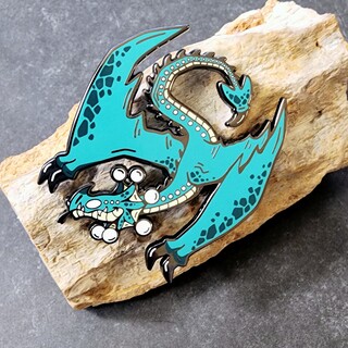 Glowing Cave Amphithere Pin