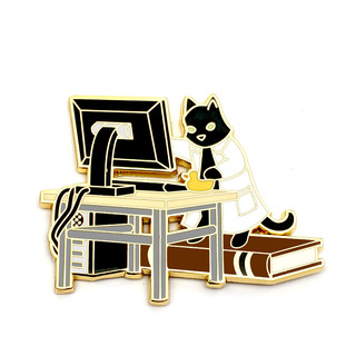 Computer Science Cat Pin